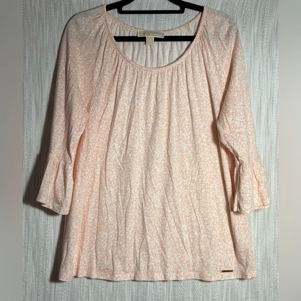 MICHAEL Michael Kors Peach Floral Blouse